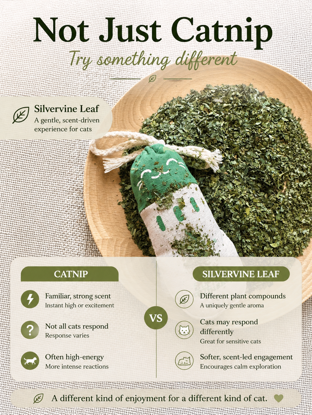 Dried Silvervine Leaves (Matatabi) for Cats
