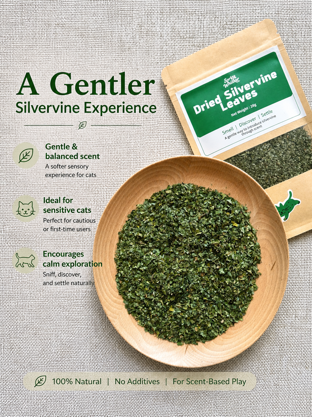 Dried Silvervine Leaves (Matatabi) for Cats
