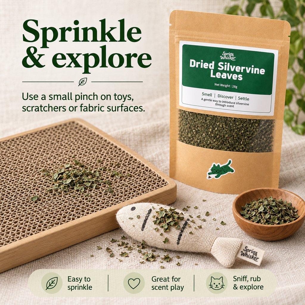 Dried Silvervine Leaves (Matatabi) for Cats